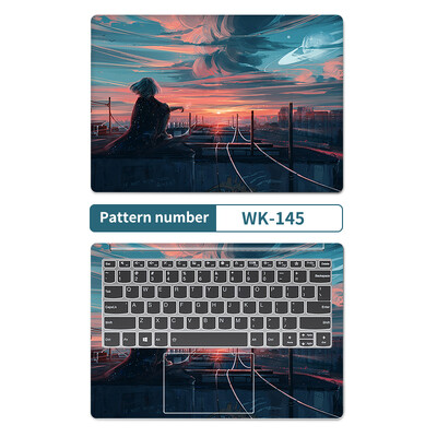 DIY laptop borító matricák 2db 13,3"14"15,6"17,3" vinyl tok Macbook/Lenovo/Mis/Hp/Acer Decorate matricatartozékokhoz