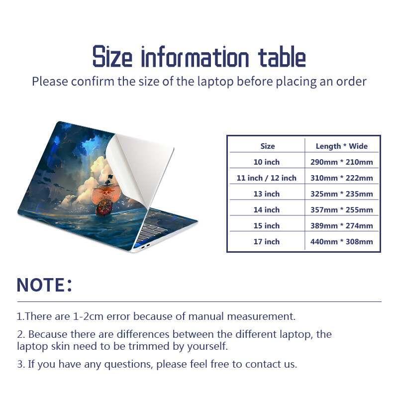 DIY laptop borító matricák 2db 13,3"14"15,6"17,3" vinyl tok Macbook/Lenovo/Mis/Hp/Acer Decorate matricatartozékokhoz
