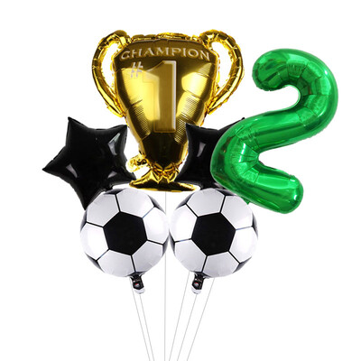 32-palcové zelené číslice, guľôčkové futbalové héliové balóny, trofejné balóny, detské darčeky, narodeninové párty, dekorácie pre deti