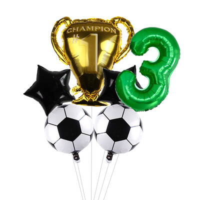 32-palcové zelené číslice, guľôčkové futbalové héliové balóny, trofejné balóny, detské darčeky, narodeninové párty, dekorácie pre deti