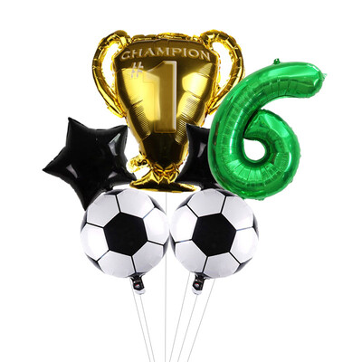 32-palcové zelené číslice, guľôčkové futbalové héliové balóny, trofejné balóny, detské darčeky, narodeninové párty, dekorácie pre deti