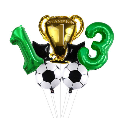 32-palcové zelené číslice, guľôčkové futbalové héliové balóny, trofejné balóny, detské darčeky, narodeninové párty, dekorácie pre deti