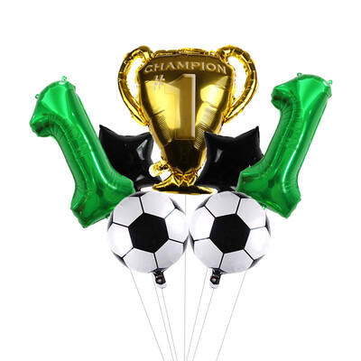 32-palcové zelené číslice, guľôčkové futbalové héliové balóny, trofejné balóny, detské darčeky, narodeninové párty, dekorácie pre deti
