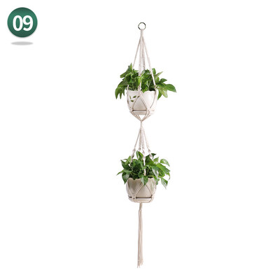 Umeraș pentru plante de macrame realizat manual Umeraș pentru plante Umeraș pentru ghivece de flori Umeraș pentru jardinieră Decor de perete Curte grădină agățată Jardinier agățat Coș suspendat