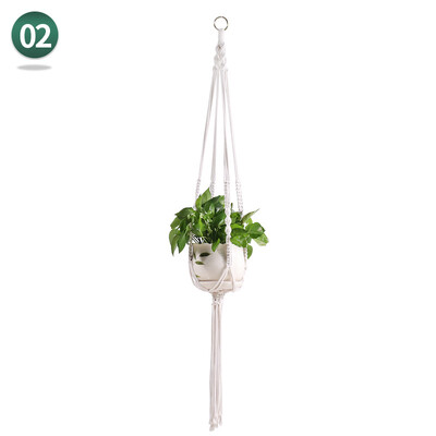 Umeraș pentru plante de macrame realizat manual Umeraș pentru plante Umeraș pentru ghivece de flori Umeraș pentru jardinieră Decor de perete Curte grădină agățată Jardinier agățat Coș suspendat