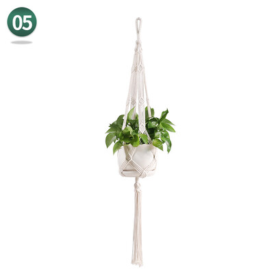 Umeraș pentru plante de macrame realizat manual Umeraș pentru plante Umeraș pentru ghivece de flori Umeraș pentru jardinieră Decor de perete Curte grădină agățată Jardinier agățat Coș suspendat