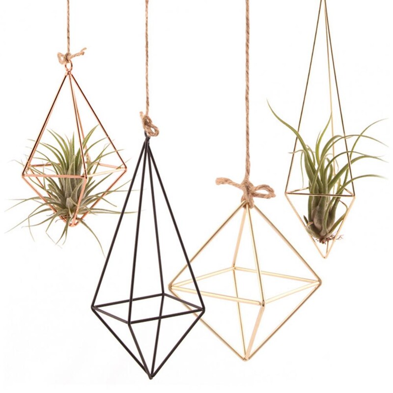 Fier Geometric Macrame Ghiveci Buzunar Perete Boho Curte Decor Home Grădinărit Plant Verde Suport Agățat Suport Plantă Aer Decor Home