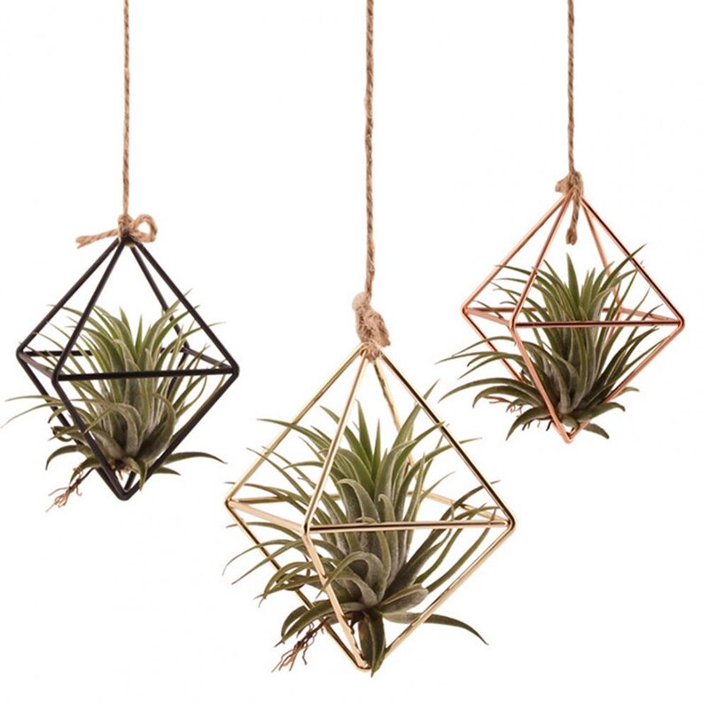 Fier Geometric Macrame Ghiveci Buzunar Perete Boho Curte Decor Home Grădinărit Plant Verde Suport Agățat Suport Plantă Aer Decor Home