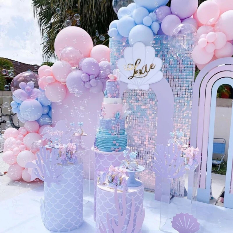 Set de arcade cu baloane Roz, aur alb și confetti, ghirlandă de baloane, nuntă, botez pentru bebeluși, duș, petrecere de aniversare, decorare cu baloane