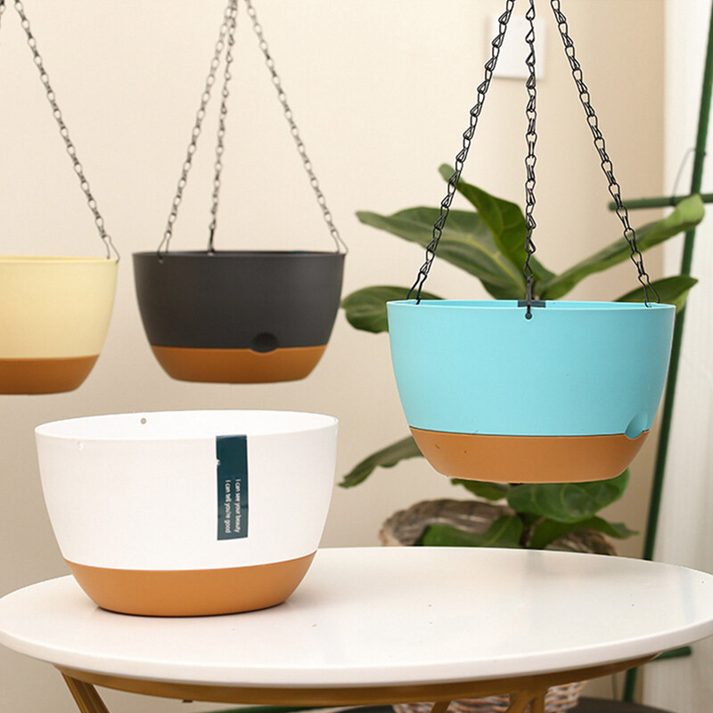 Závesné kvetináče s drenážnym otvorom, plastové nástenné kvetináče, domáce kancelárie, záhradné umelecké dekorácie