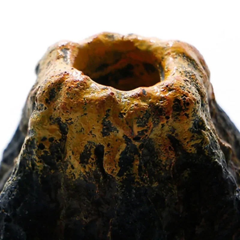 1 buc acvariu vulcan în formă de bule de aer piatră pompă de oxigen decorare inel piatră rezervor placă pompă de aer decorare rezervor de pește