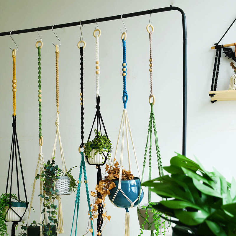 Umeraș cu extensie pentru oală, din bumbac macrame, fabricat manual, nou sosire