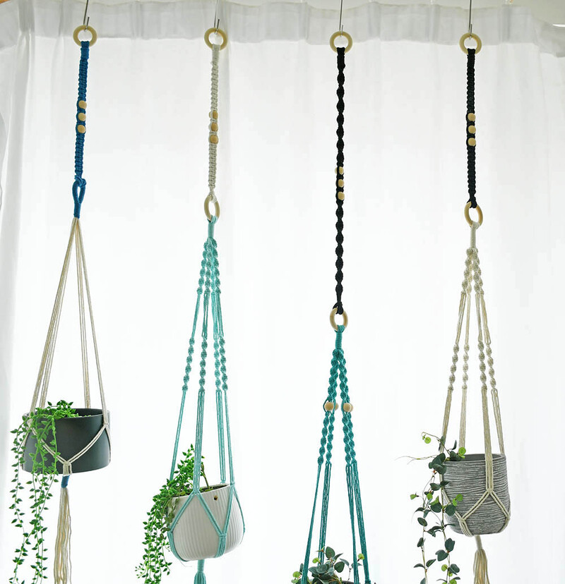 Umeraș cu extensie pentru oală, din bumbac macrame, fabricat manual, nou sosire