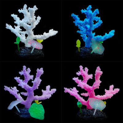 Rezervor de pește Water View Artificial Silicon Coral Decoration Peisaj subacvatic Submarin Plant Acvatic Accesorii pentru acvariu