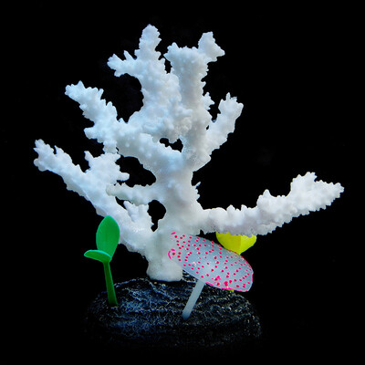 Rezervor de pește Water View Artificial Silicon Coral Decoration Peisaj subacvatic Submarin Plant Acvatic Accesorii pentru acvariu