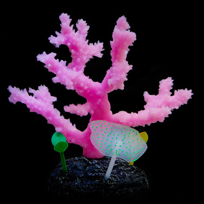 Rezervor de pește Water View Artificial Silicon Coral Decoration Peisaj subacvatic Submarin Plant Acvatic Accesorii pentru acvariu