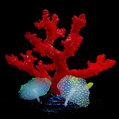 Rezervor de pește Water View Artificial Silicon Coral Decoration Peisaj subacvatic Submarin Plant Acvatic Accesorii pentru acvariu