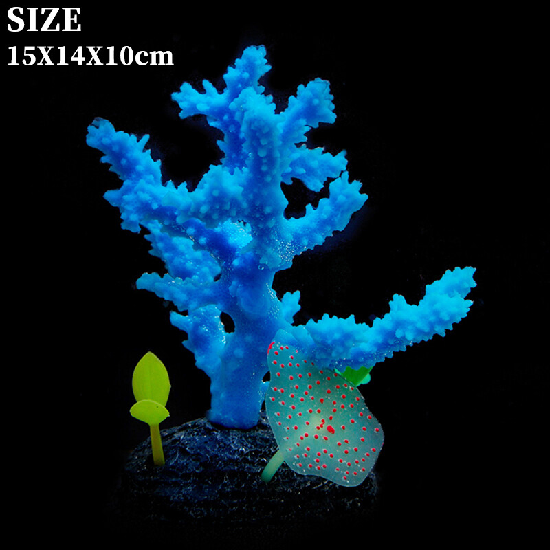 Rezervor de pește Water View Artificial Silicon Coral Decoration Peisaj subacvatic Submarin Plant Acvatic Accesorii pentru acvariu