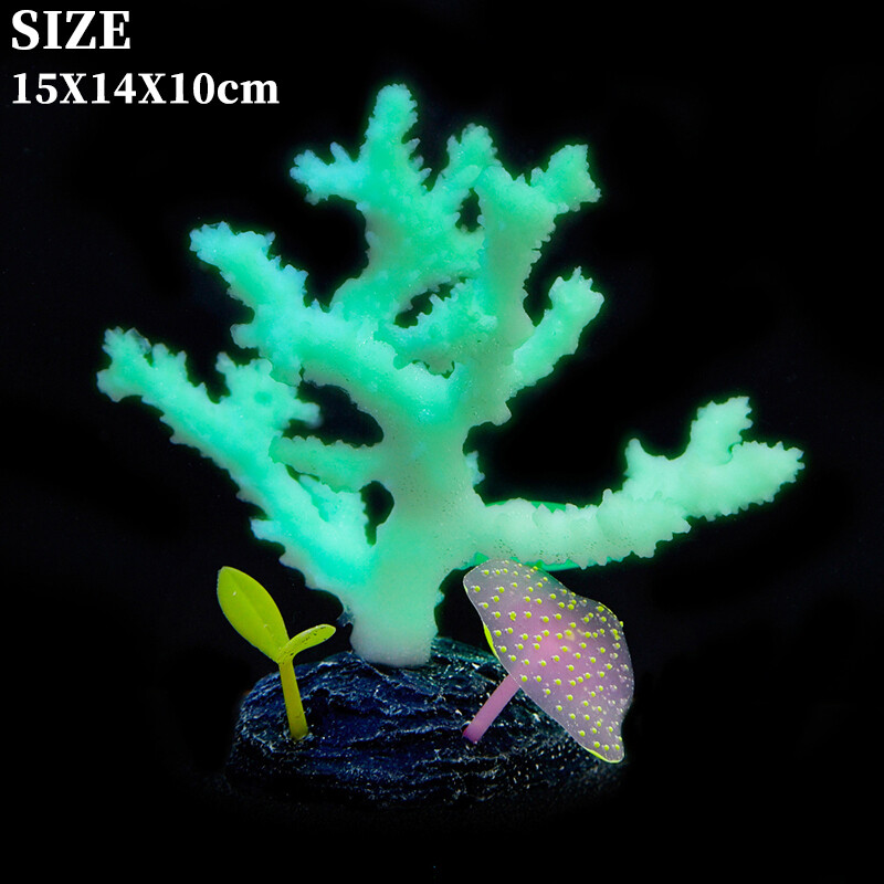Rezervor de pește Water View Artificial Silicon Coral Decoration Peisaj subacvatic Submarin Plant Acvatic Accesorii pentru acvariu