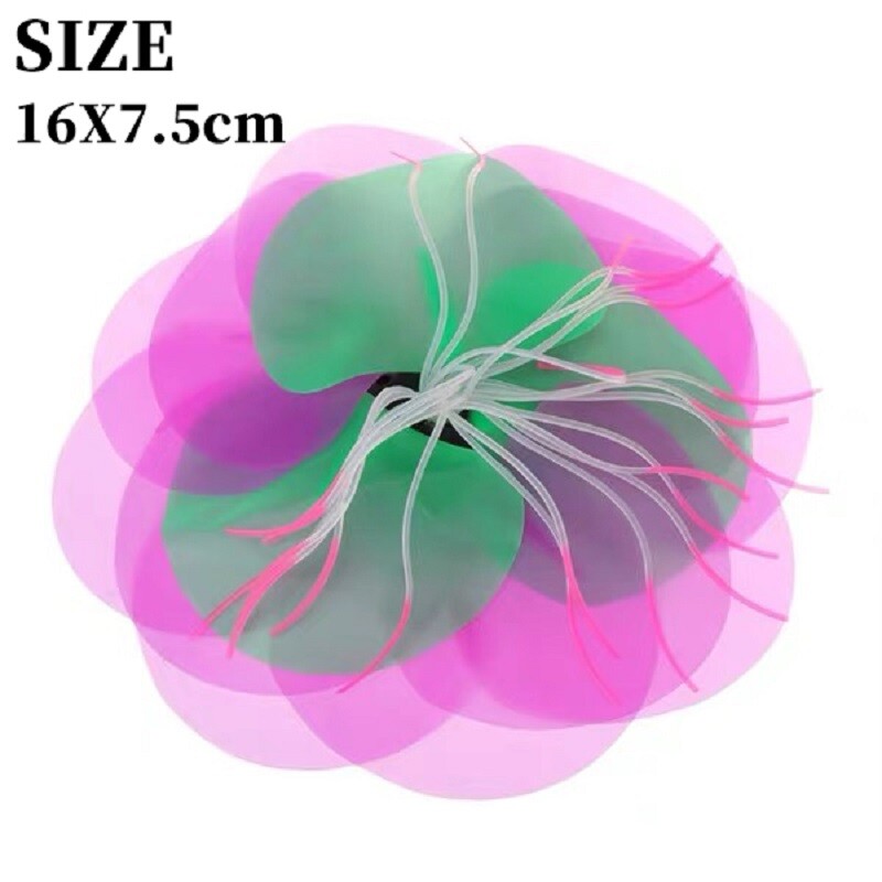 Τεχνητή φωτεινή διακόσμηση υδρόβιων φυτών Νούφαρο ανθισμένο ενυδρείο Προσομοίωση δεξαμενής ψαριών Αξεσουάρ τοπίου Ενυδρείο