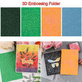 Τρισδιάστατο ανάγλυφο φάκελο Ρετρό μοτίβα φύλλα κλαδιά Σύννεφα φόντο για DIY Scrapbooking Χαρτί χειροτεχνίας άλμπουμ φωτογραφιών