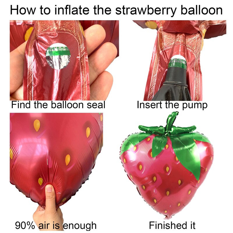 128 buc Kit de arc cu ghirlande de baloane cu căpșuni. Decorare pentru dezmințirea genului pentru prima petrecere de aniversare tematică pentru fetiță dulce