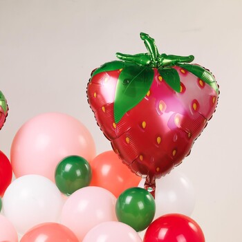 131 τεμ. Strawberry Birthday Balloons Garland Arch Kit. Baby Shower Berry First Theme Birthday Wedding bridal shower Party Decorati