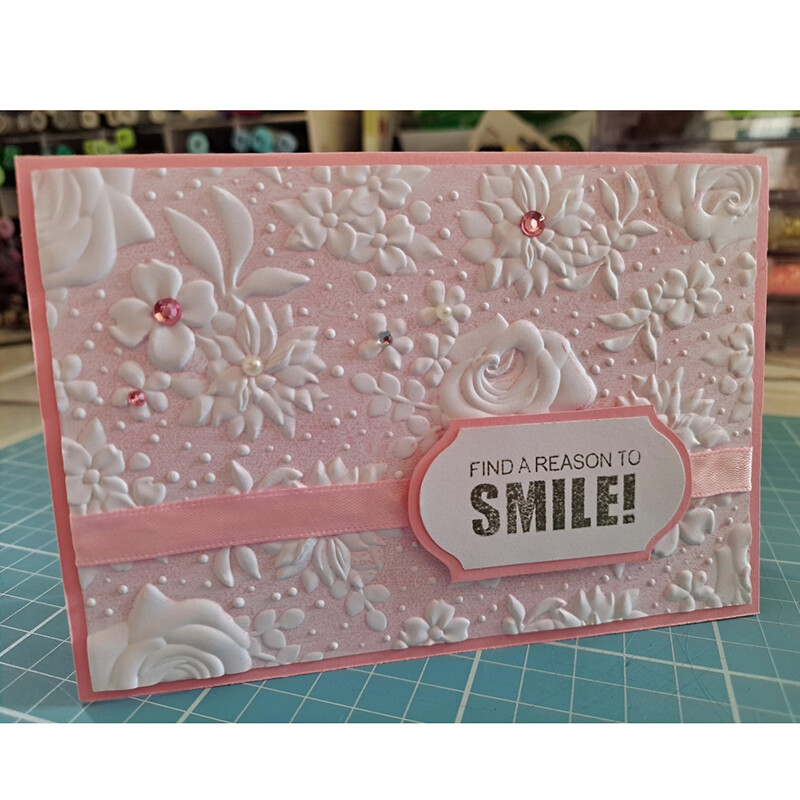 3D Country virágos 3D Dombornyomott mappa Dombornyomott Forder születésnapi tavaszra Gyógyulj meg hamar Kártyakészítés Scrabooking Deco