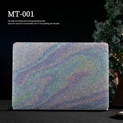 Egyszínű laptopmatrica-bőr, csillogó, fényes gyémántbőr, 12/13/14/15,6/17 hüvelykes dekoratív matrica HP/Lenovo/MacBook/Acer készülékekhez