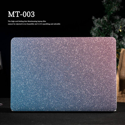 Egyszínű laptopmatrica-bőr, csillogó, fényes gyémántbőr, 12/13/14/15,6/17 hüvelykes dekoratív matrica HP/Lenovo/MacBook/Acer készülékekhez