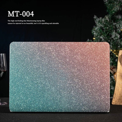 Egyszínű laptopmatrica-bőr, csillogó, fényes gyémántbőr, 12/13/14/15,6/17 hüvelykes dekoratív matrica HP/Lenovo/MacBook/Acer készülékekhez