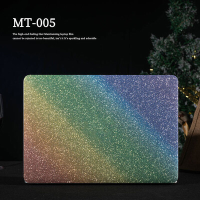Egyszínű laptopmatrica-bőr, csillogó, fényes gyémántbőr, 12/13/14/15,6/17 hüvelykes dekoratív matrica HP/Lenovo/MacBook/Acer készülékekhez