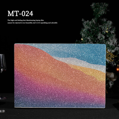 Egyszínű laptopmatrica-bőr, csillogó, fényes gyémántbőr, 12/13/14/15,6/17 hüvelykes dekoratív matrica HP/Lenovo/MacBook/Acer készülékekhez