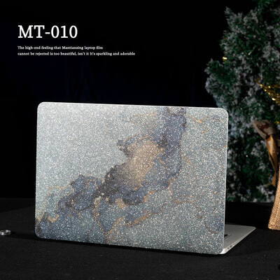 Egyszínű laptopmatrica-bőr, csillogó, fényes gyémántbőr, 12/13/14/15,6/17 hüvelykes dekoratív matrica HP/Lenovo/MacBook/Acer készülékekhez