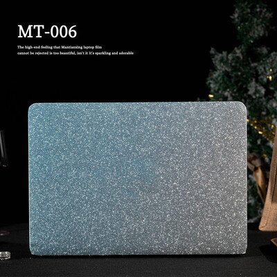 Egyszínű laptopmatrica-bőr, csillogó, fényes gyémántbőr, 12/13/14/15,6/17 hüvelykes dekoratív matrica HP/Lenovo/MacBook/Acer készülékekhez