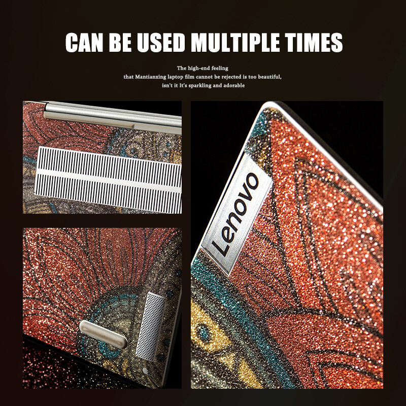 Egyszínű laptopmatrica-bőr, csillogó, fényes gyémántbőr, 12/13/14/15,6/17 hüvelykes dekoratív matrica HP/Lenovo/MacBook/Acer készülékekhez