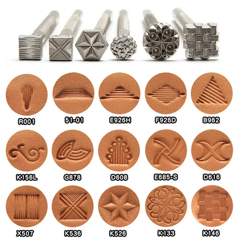 1kom Alat za ispis na koži Metalni alat za bušenje Pečat Voštane kožne marke za bušenje Kožni pečat Alat za rezbarenje