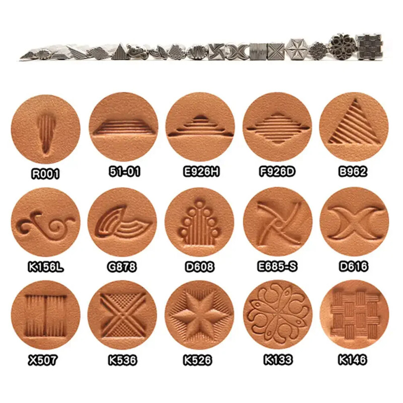 1kom Alat za ispis na koži Metalni alat za bušenje Pečat Voštane kožne marke za bušenje Kožni pečat Alat za rezbarenje