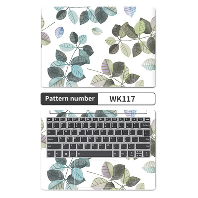 Universal Botany Cover Αυτοκόλλητα Laptop Skins 2 τεμ. 13,3"14"15,6"17,3" Vinyl Skin Leaf Decorate Decal for Macbook /Lenovo/Asus/Hp