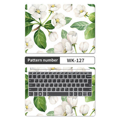 Universal Botany Cover Αυτοκόλλητα Laptop Skins 2 τεμ. 13,3"14"15,6"17,3" Vinyl Skin Leaf Decorate Decal for Macbook /Lenovo/Asus/Hp