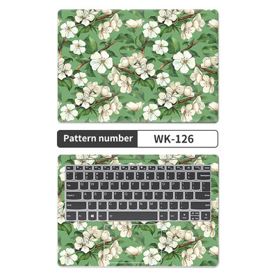 Universal Botany Cover Αυτοκόλλητα Laptop Skins 2 τεμ. 13,3"14"15,6"17,3" Vinyl Skin Leaf Decorate Decal for Macbook /Lenovo/Asus/Hp