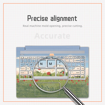Κάλυμμα ελαιογραφίας Αυτοκόλλητα φορητού υπολογιστή Αυτοκόλλητα πληκτρολογίου για HP X360/14S dk/ 14s dq/15 da/Pavilion 14 15 Διακοσμητικά χαλκομανίες PVC
