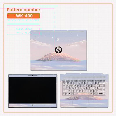 Eļļas gleznojums Cover Klēpjdatora uzlīmju apvalki Tastatūras uzlīmes HP X360/14S dk/ 14s dq/15 da/Pavilion 14 15 PVC Dekoratīvās uzlīmes