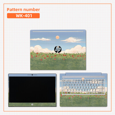 Eļļas gleznojums Cover Klēpjdatora uzlīmju apvalki Tastatūras uzlīmes HP X360/14S dk/ 14s dq/15 da/Pavilion 14 15 PVC Dekoratīvās uzlīmes