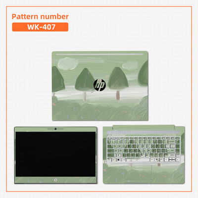 Eļļas gleznojums Cover Klēpjdatora uzlīmju apvalki Tastatūras uzlīmes HP X360/14S dk/ 14s dq/15 da/Pavilion 14 15 PVC Dekoratīvās uzlīmes