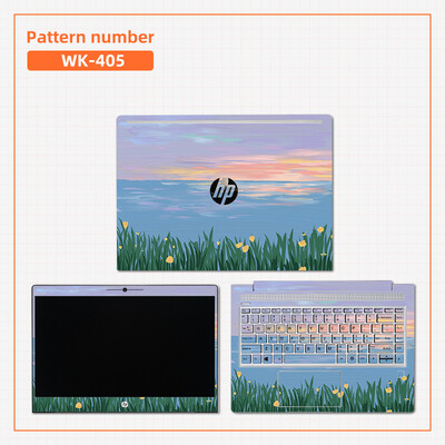 Eļļas gleznojums Cover Klēpjdatora uzlīmju apvalki Tastatūras uzlīmes HP X360/14S dk/ 14s dq/15 da/Pavilion 14 15 PVC Dekoratīvās uzlīmes