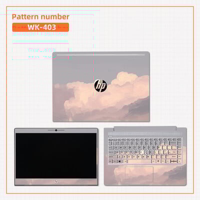 Eļļas gleznojums Cover Klēpjdatora uzlīmju apvalki Tastatūras uzlīmes HP X360/14S dk/ 14s dq/15 da/Pavilion 14 15 PVC Dekoratīvās uzlīmes
