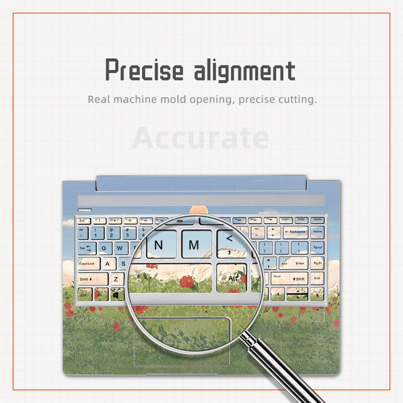 Eļļas gleznojums Cover Klēpjdatora uzlīmju apvalki Tastatūras uzlīmes HP X360/14S dk/ 14s dq/15 da/Pavilion 14 15 PVC Dekoratīvās uzlīmes