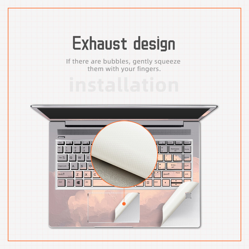 Eļļas gleznojums Cover Klēpjdatora uzlīmju apvalki Tastatūras uzlīmes HP X360/14S dk/ 14s dq/15 da/Pavilion 14 15 PVC Dekoratīvās uzlīmes