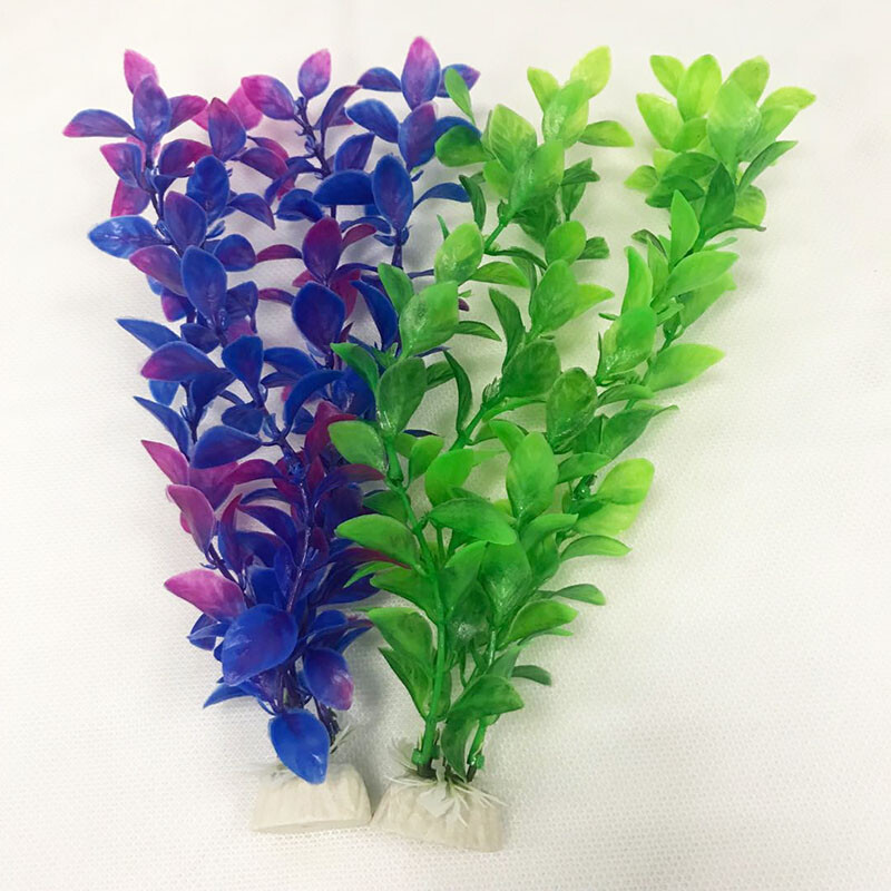 Ύψος 25cm Διακόσμηση Ενυδρείου Fish Tank Aquarium Plastic Plant Artificial Simulation Water Plants for Fish Tank Decor
